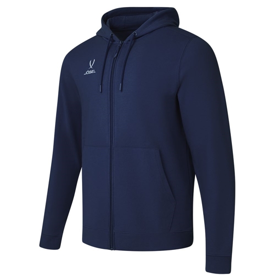 Jögel ESSENTIAL COTTON FZ HOODIE Толстовка с капюшоном на молнии Темно-синий - фото 311227