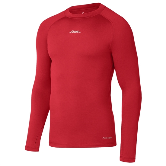 Jögel CAMP PERFORMDRY BASELAYER TOP WARM Футболка компрессионная утепленная с длинным рукавом Красный - фото 312038