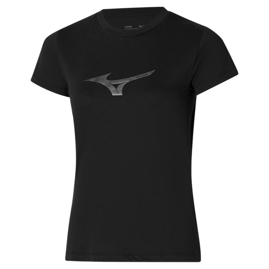 Mizuno Athletics RB Tee(W) Футболка женская Черный - фото 313732