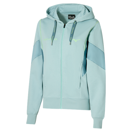 Mizuno Athletics RB Sweat Jacket (W) куртка Голубой - фото 313756