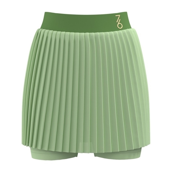 7/6 KRIS SKIRT "LIGHT GREEN/GREEN" Юбка теннисная Зеленый - фото 314552