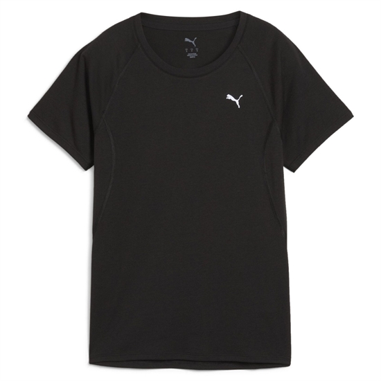 Puma RUN VELOCITY TEE TRI-BLEND (W) Футболка беговая женская Черный - фото 314848