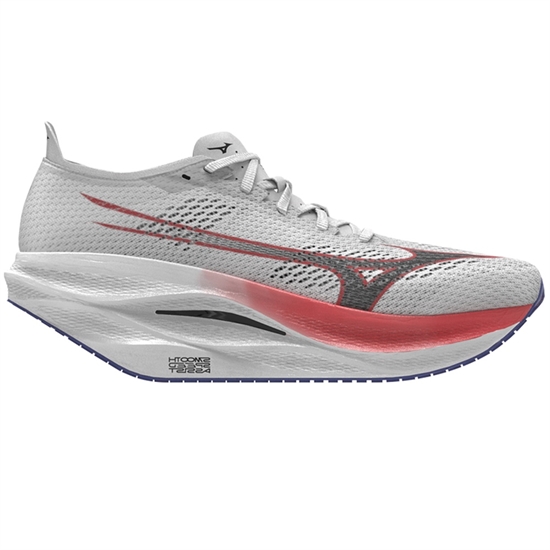 Mizuno WAVE REBELLION PRO 3 Кроссовки беговые Белый/Серый/Оранжевый - фото 315030