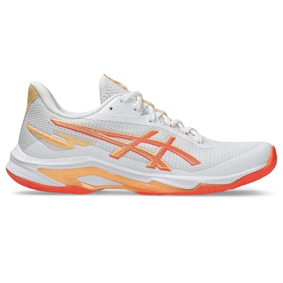 Asics NETBURNER BALLISTIC FF 4 (W) Кроссовки волейбольные женский Белый/Оранжевый - фото 315067
