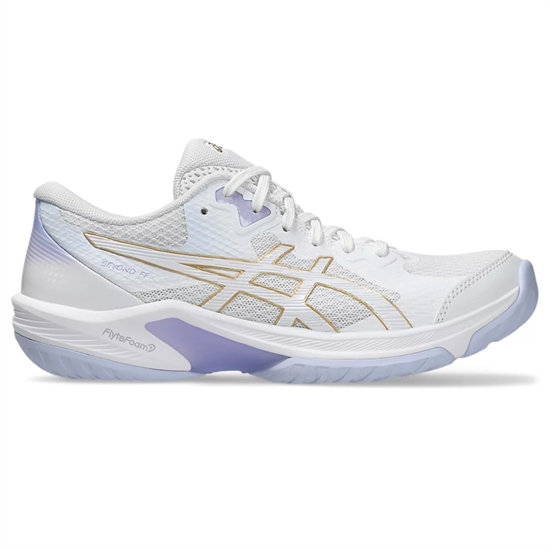 Asics BEYOND FF (W) Кроссовки волейбольные женские Белый/Золотой/Фиолетовый - фото 315114