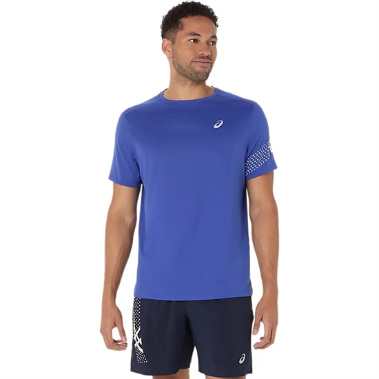 Asics ICON SS TOP Футболка беговая Синий - фото 315305
