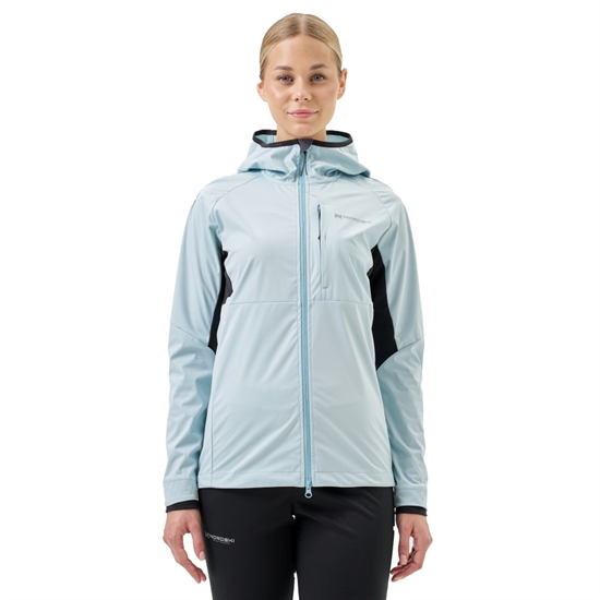 Nordski PRO TOUR HOOD AQUA/BLACK (W) Куртка спортивная женская Голубой/Черный - фото 315657