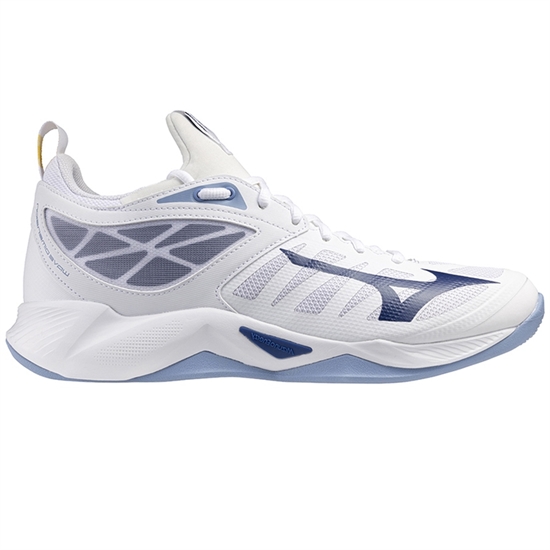 Mizuno WAVE DIMENSION Кроссовки волейбольные Белый/Темно-синий - фото 315793