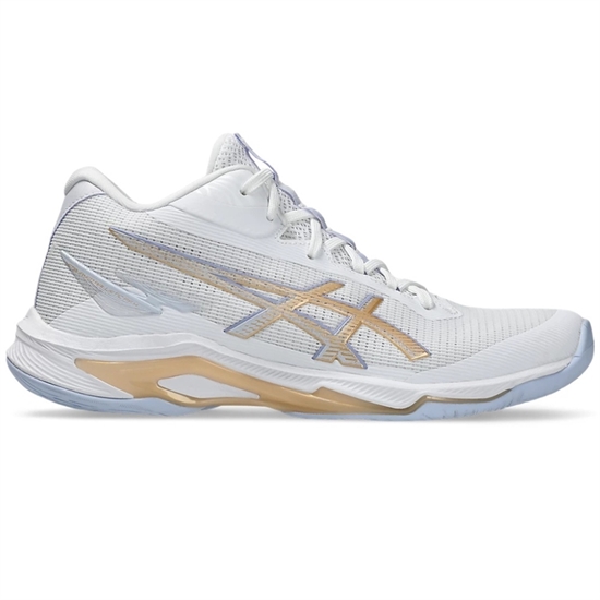 Asics NETBURNER BALLISTIC FF MT 4 (W) Кроссовки волейбольные женские Белый/Бежевый - фото 315965