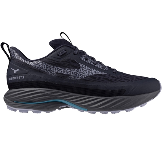 Mizuno WAVE RIDER TT 3 Кроссовки беговые Черный/Голубой - фото 316455