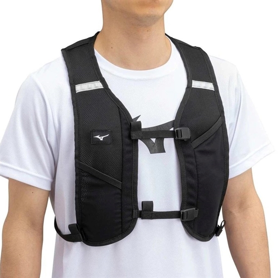 Mizuno MESH BACKPACK NR Рюкзак беговой Черный - фото 316709