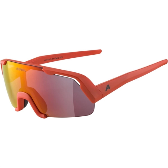 Alpina ROCKET YOUTH PUMPKIN-ORANGE MATT/YELLOW MIRROR Очки солнцезащитные Оранжевый матовый/Желтый зеркальный - фото 317364