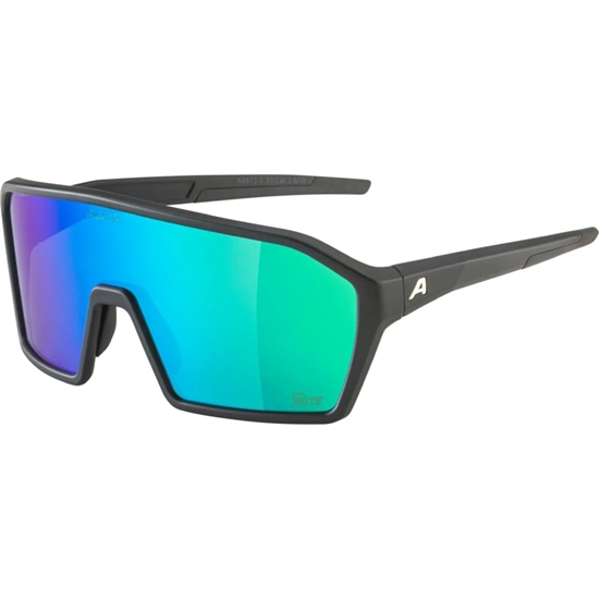 Alpina RAM Q-LITE BLACK MATT/GREEN MIRROR Очки солнцезащитные Черный матовый/Зеленый зеркальный - фото 317389