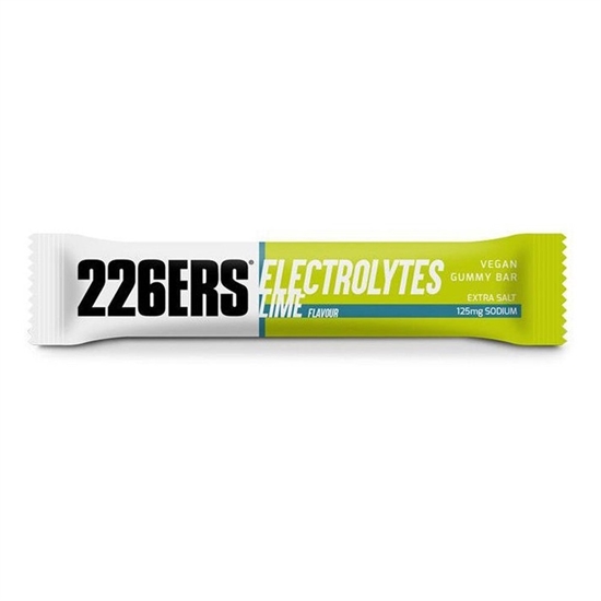226ERS ELECTROLYTES VEGAN GUMMY BAR Батончик энергетический мармеладный Лайм 30г - фото 317843