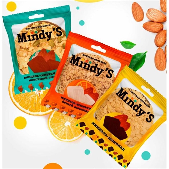 Mindy'S Печенье ореховое энергетическое 30г MIX - фото 317887