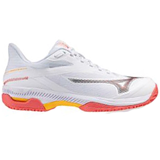 Mizuno WAVE EXCEED COURT AC (W) Кроссовки теннисные женские Белый/Серый - фото 318657