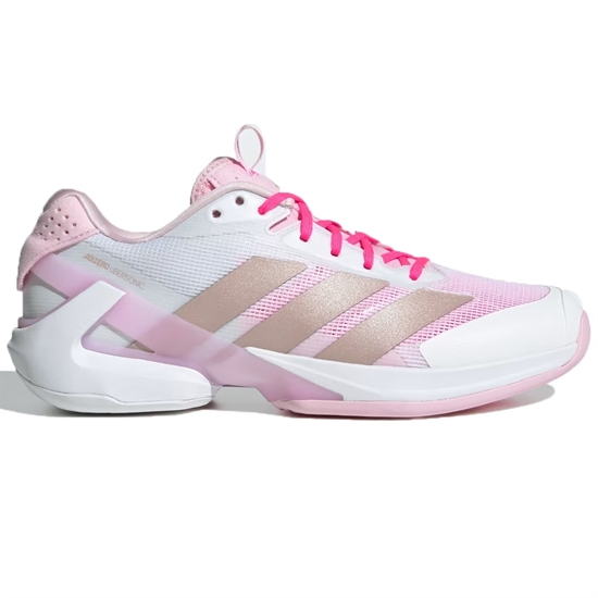 Adidas ADIZERO UBERSONIC 5 (W) Кроссовки теннисные женские Белый/Розовый - фото 318774