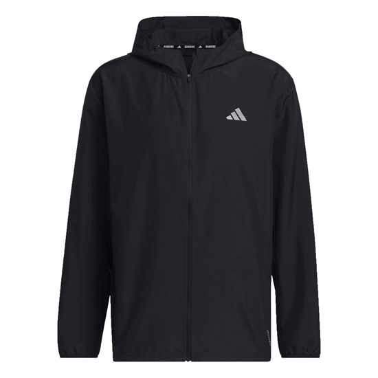 Adidas RUN IT JACKET Куртка ветрозащитная Черный/Белый - фото 320024
