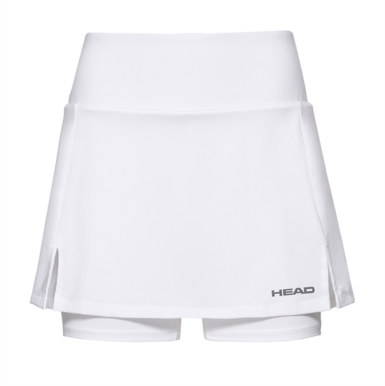 Head CLUB BASIC SKORT LONG (W) Юбка-шорты теннисные женские Белый - фото 320744