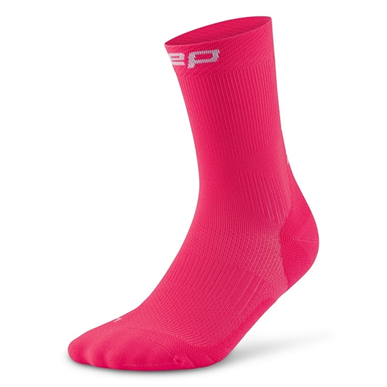 CEP CORE RUN COMPRESSION MID CUT SOCKS 5.0 (W) Компрессионные носки женские Розовый - фото 320881