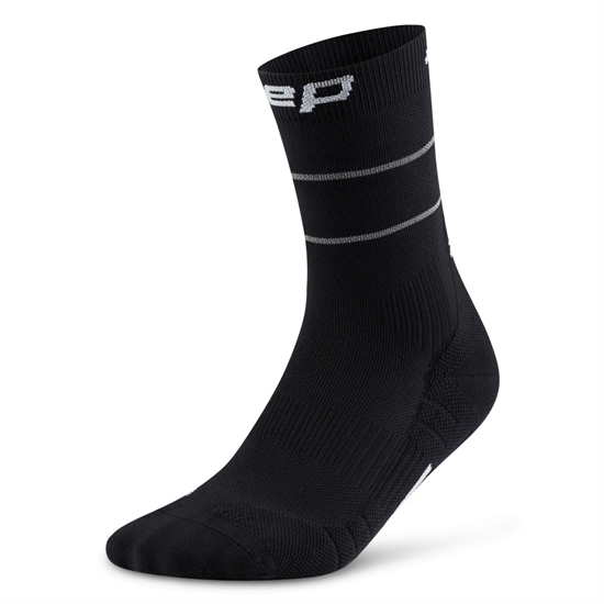 CEP PRO RUN REFLECTIVE MID CUT COMPRESSION SOCKS Компрессионные носки Черный - фото 320905