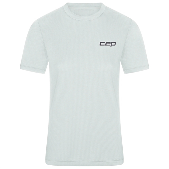 CEP CORE RUN SHORT SLEEVE SHIRT (W) Футболка беговая женская Бледно-голубой - фото 321851