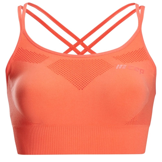 CEP ULTRALIGHT SEAMLESS BRA (W) Топ беговой женский Коралловый - фото 321944