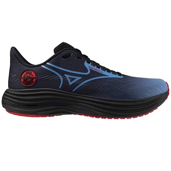Mizuno WAVE RIDER 29 AMSTERDAM Кроссовки беговые Черный/Голубой - фото 322068