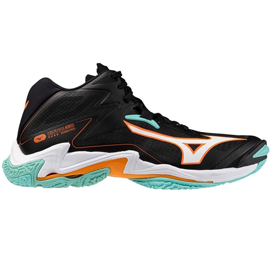 Mizuno WAVE LIGHTNING Z8 MID Кроссовки волейбольные Черный/Мятный - фото 322103
