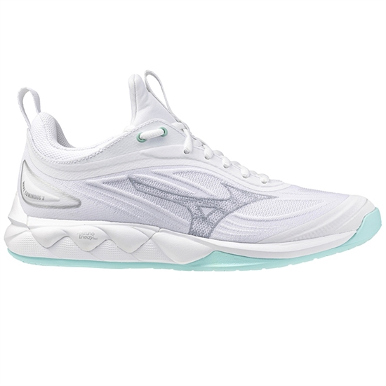 Mizuno WAVE LUMINOUS 3 (W) Кроссовки волейбольные женские Белый/Мятный - фото 322109