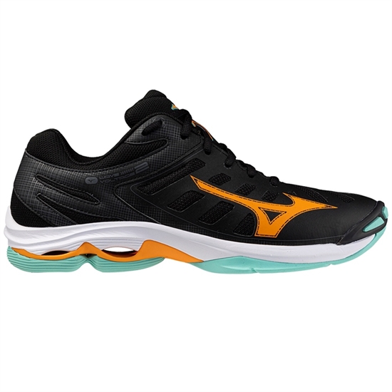 Mizuno WAVE VOLTAGE 2 Кроссовки волейбольные Черный/Мятный - фото 322117