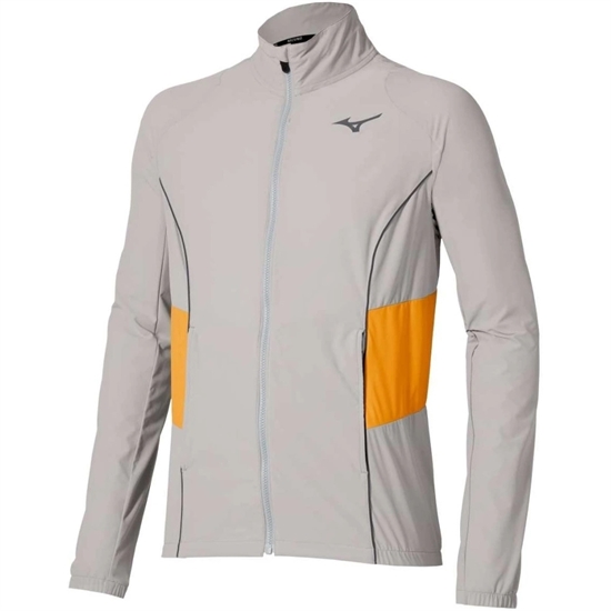Mizuno FRONTIER SHADOW JACKET Куртка теннисная Серый/Оранжевый - фото 322194