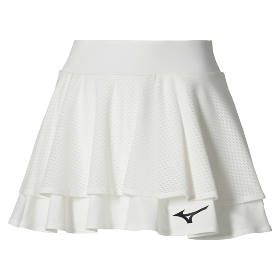 Mizuno DAYBREAKERS FLYING SKIRT (W) Юбка теннисная женская Белый - фото 322205