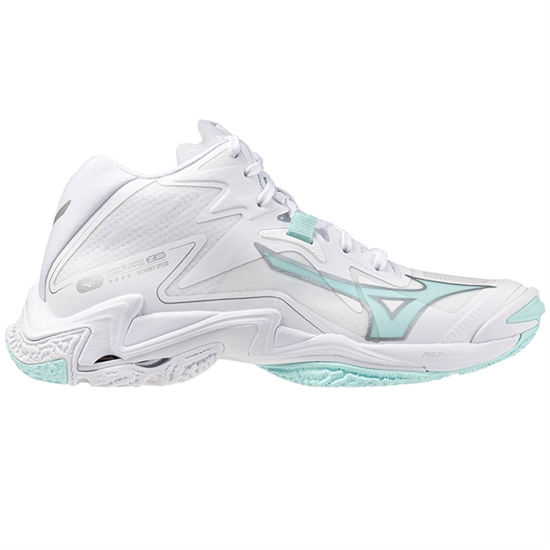 Mizuno WAVE LIGHTNING Z8 MID (W) Кроссовки волейбольные женские Белый/Мятный - фото 322231