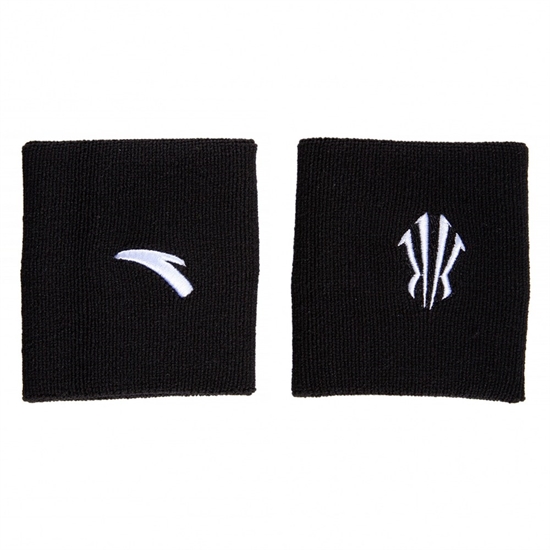 Anta WRIST BAND BLACK Напульсники Черный/Белый - фото 322664