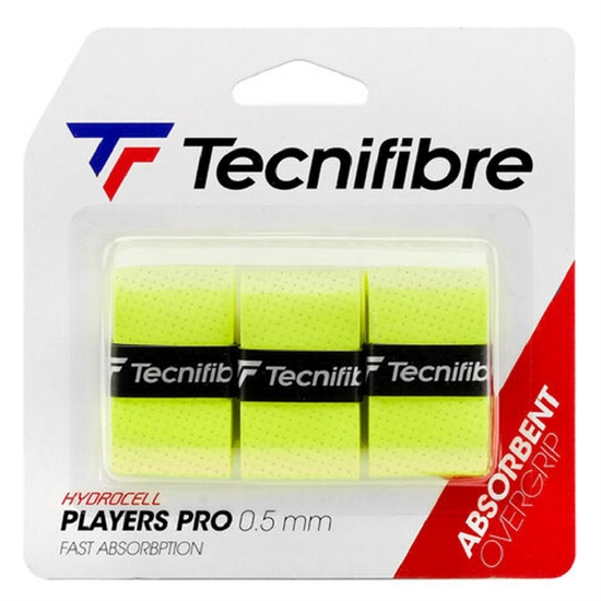 Tecnifibre PLAYERS PRO 0.5mm Овергрип (3 шт) Салатовый - фото 322872
