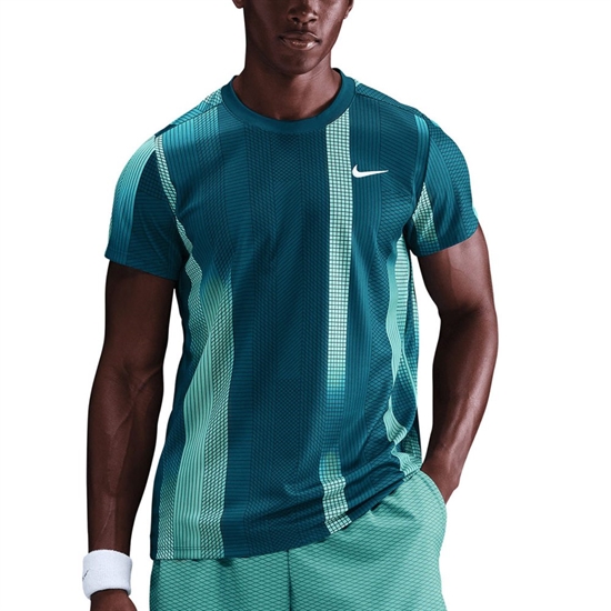 Nike COURT VICTORY DRI-FIT Футболка теннисная Голубой/Темно-синий - фото 323398