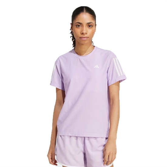 Adidas OWN THE RUN (W) Футболка беговая женская Розовый/Белый - фото 323575