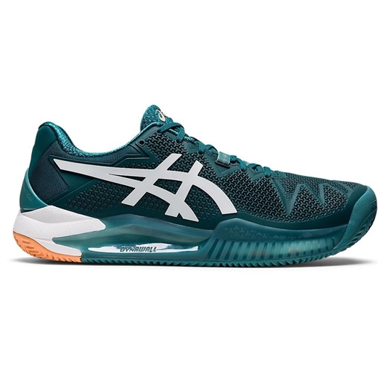 Asics GEL-RESOLUTION 8 CLAY Кроссовки теннисные Зеленый/Белый - фото 324186
