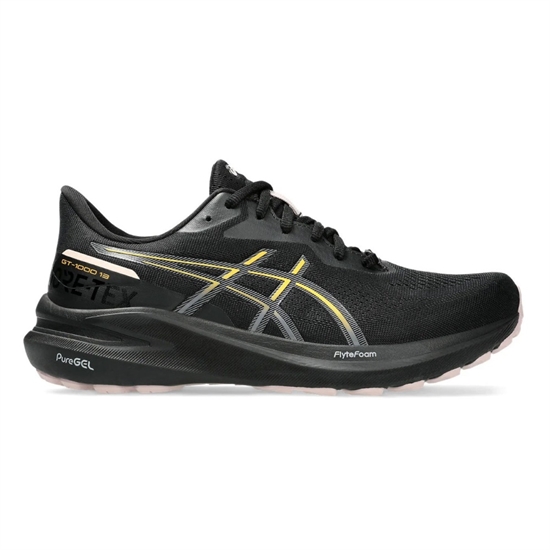 Asics GT-1000 7 G-TX (W) Кроссовки беговые женские Черный/Желтый - фото 324264