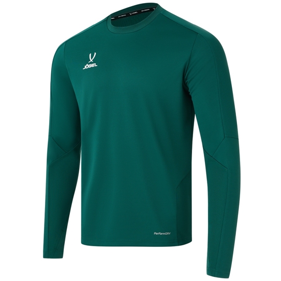 Jögel DIVISION PERFORMDRY PRO TRAINING TOP Джемпер тренировочный детский Темно-зеленый - фото 325585