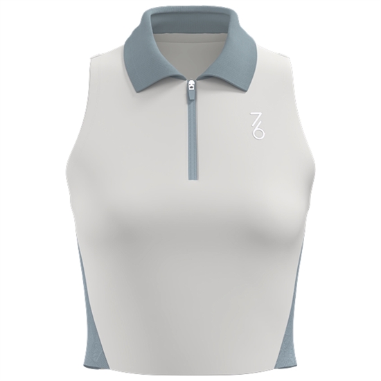 7/6 KRIS TOP "ANTARCTICA" Топ теннисный женский Белый/Голубой - фото 325964