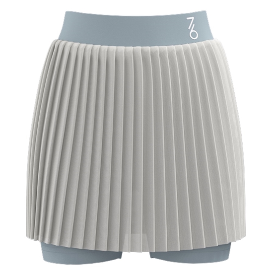 7/6 KRIS SKIRT "ANTARCTICA" Юбка теннисная женская Белый/Голубой - фото 326030