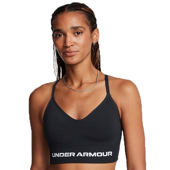Under Armour VANISH SEAMLESS LOW (W) Бра-топ женский Черный/Белый - фото 326530