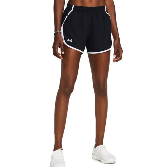 Under Armour FLY-BY (W) Шорты беговые женские Черный/Белый - фото 326540