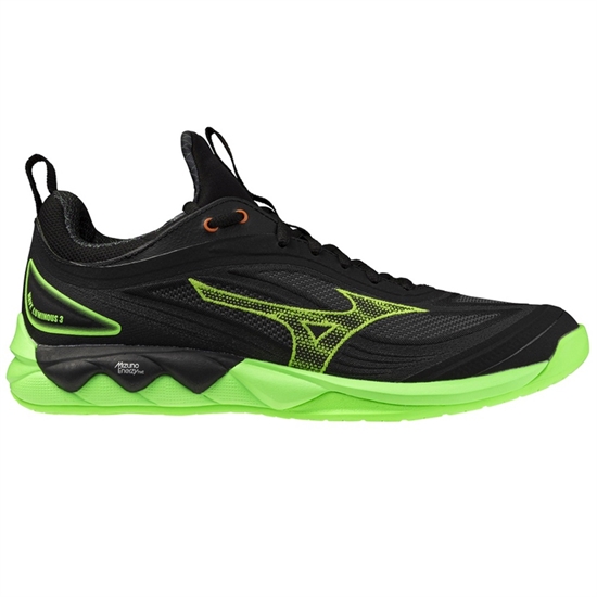 Mizuno WAVE LUMINOUS 3 Кроссовки волейбольные Черный/Салатовый - фото 326755