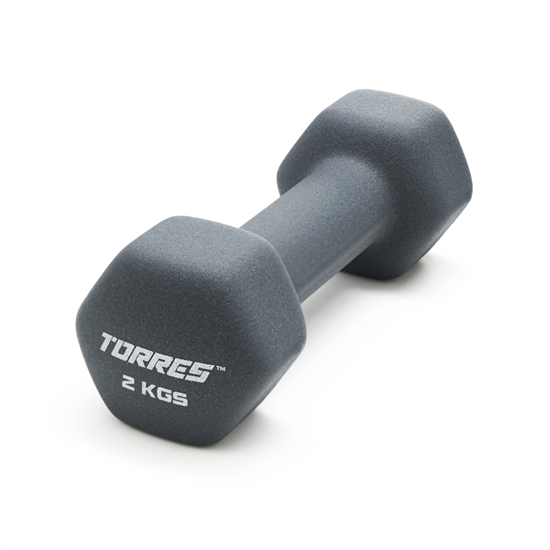 Torres PL522502 Гантель металлическая в неопреновой оболочке 2 кг - фото 328776