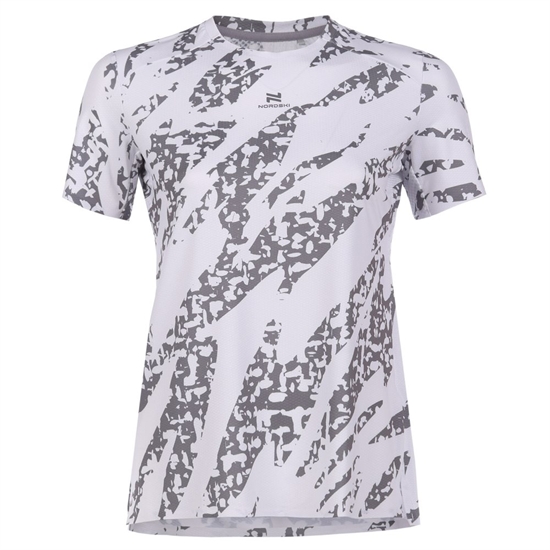 Nordski TRAIL WHITE (W) Футболка беговая женская Белый/Серый - фото 329126