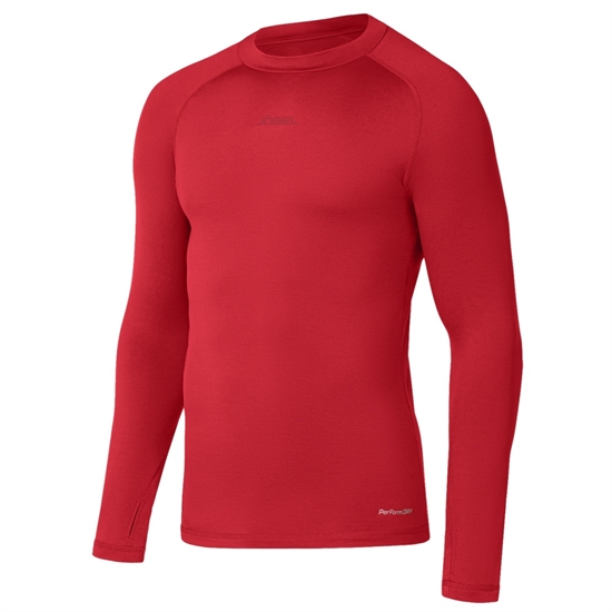 Jögel CAMP PERFORMDRY BASELAYER TOP WARM Футболка компрессионная утепленная с длинным рукавом Красный - фото 329277