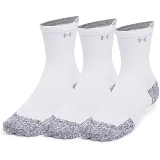 Under Armour ARMOURDRY CUSHION x3 Носки беговые (3 пары) Белый/Серый - фото 329949